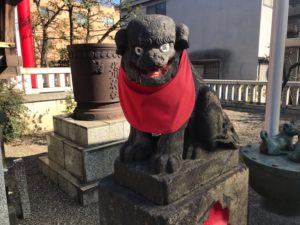元郷氷川神社　狛犬