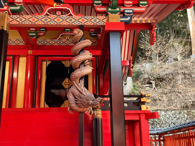 金櫻神社の降り龍